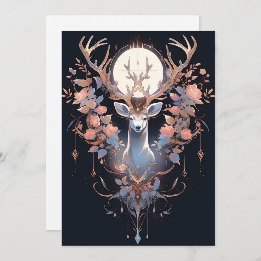 Abstracte donkere kerst Kaarten (Voorkant / Achterkant)