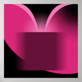Abstracte donkerroze luxe met zwarte AP0004 Poster
