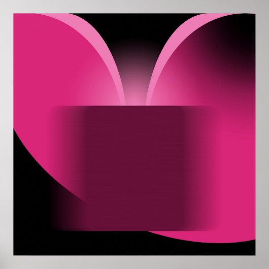 Abstracte donkerroze luxe met zwarte AP0004 Poster (Voorkant)