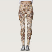 Abstracte doodle Art Leggings (Voorkant)