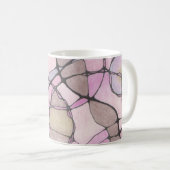 Abstracte doodle art mok. koffiemok (Voorkant rechts)