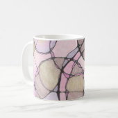 Abstracte doodle art mok. koffiemok (Voorkant links)