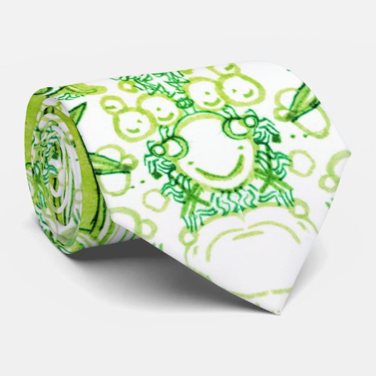 Abstracte doodle Art Stropdas (Opgerold)