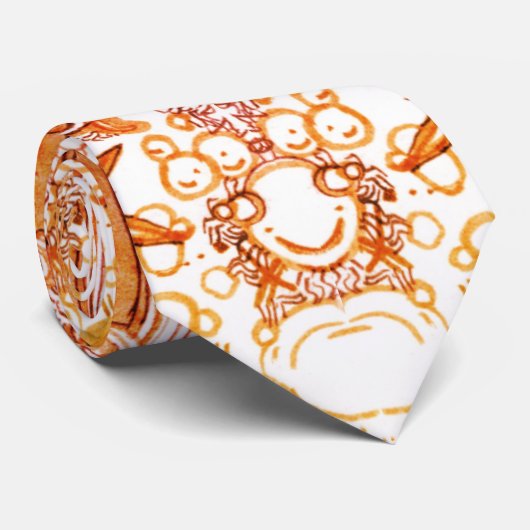 Abstracte doodle Art Stropdas (Opgerold)