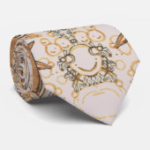 Abstracte doodle Art Stropdas (Opgerold)