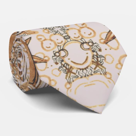 Abstracte doodle Art Stropdas (Opgerold)