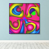 Abstracte Doodle Canvas Afdruk (Insitu (Houten vloer))