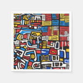 abstracte doodle modern servet (Voorkant)