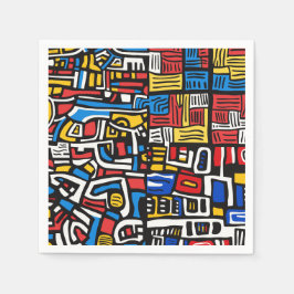 abstracte doodle modern servet