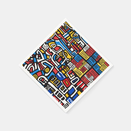 abstracte doodle modern servet (Hoek)