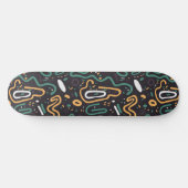 Abstracte Doodle Persoonlijk Skateboard (Horizontaal)