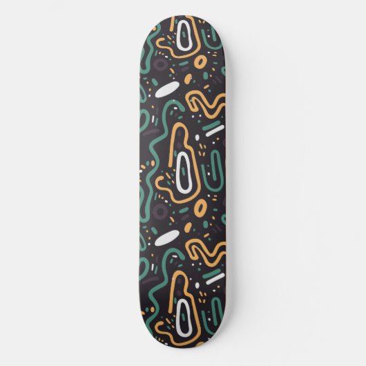 Abstracte Doodle Persoonlijk Skateboard (Voorkant)