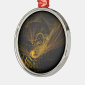 Abstracte doorbraakkunst metalen ornament (Links)