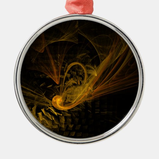 Abstracte doorbraakkunst metalen ornament (Voorkant)
