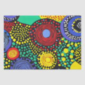 Abstracte dot art 3 tissuepapier (Voorkant)