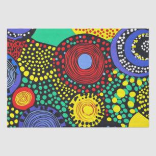 Abstracte dot art 3 tissuepapier