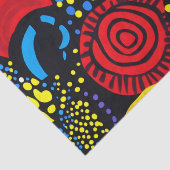 Abstracte dot art 4 tissuepapier (Detail)