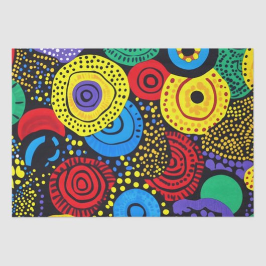 Abstracte dot art 4 tissuepapier (Voorkant)