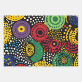 Abstracte dot art 8 inpakpapier vel (Voorkant)