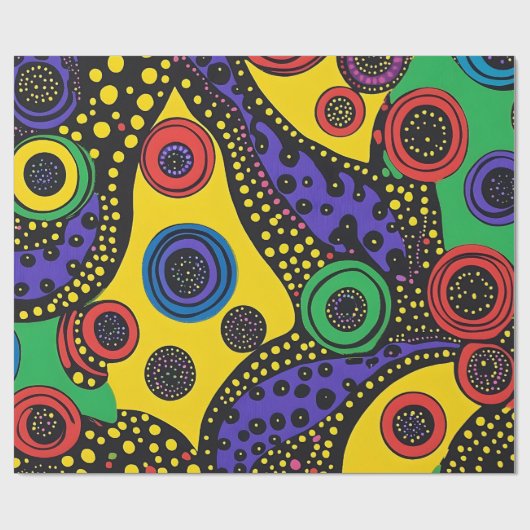 Abstracte dot art 9 cadeaupapier (Vlak)