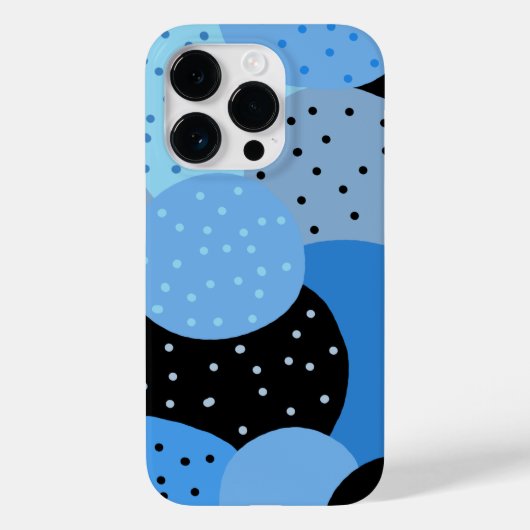 Abstracte Dotty Blue Circles Case-Mate iPhone Case (Achterkant)