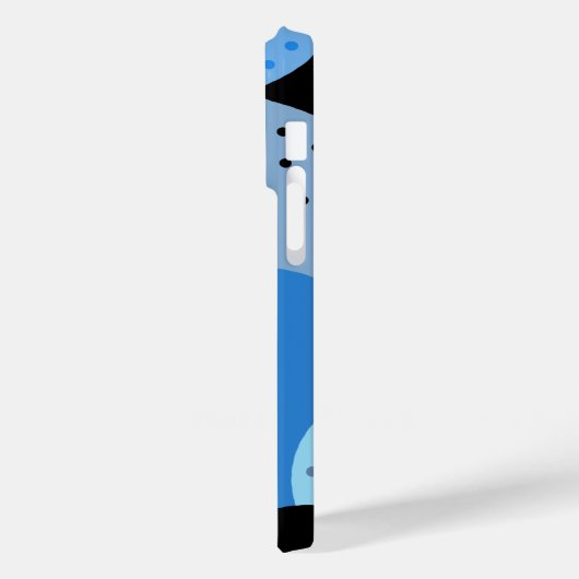 Abstracte Dotty Blue Circles Case-Mate iPhone Case (Achterkant / Links)