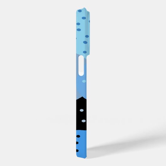 Abstracte Dotty Blue Circles Case-Mate iPhone Case (Achterkant / Rechts)