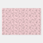 Abstracte draadboom Mid-Century Art bij elke geleg Inpakpapier Vel (Voorkant 2)