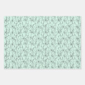 Abstracte draadboom Mid-Century Art bij elke geleg Inpakpapier Vel (Voorkant)