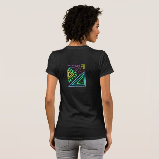 Abstracte Draag kunst T-shirt (Achterkant volledig)