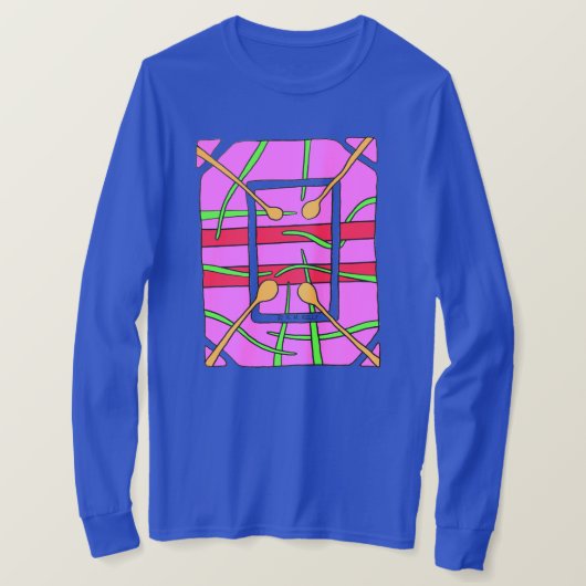 Abstracte draagbare kunst - t-shirt (Design voorkant)