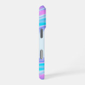 Abstracte draai vloeibare pastel paarse kleuren af iPhone hoesje (Rechterkant)