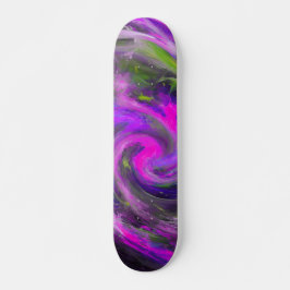 Abstracte Draaiende Paarse Kleur Schilderkunst Persoonlijk Skateboard