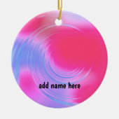 Abstracte Draaiende Vormgeving Keramisch Ornament (Voorkant)