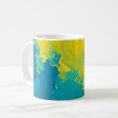 Abstracte Draaikolk Koffiemok (Voorkant links)