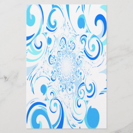 Abstracte draaikolk met volledige kleur briefpapier (Voorkant)