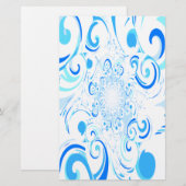 Abstracte draaikolk met volledige kleur briefpapier (Voorkant / Achterkant)