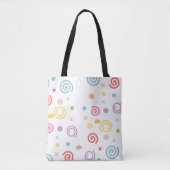 Abstracte draaikolk tote bag (Voorkant)