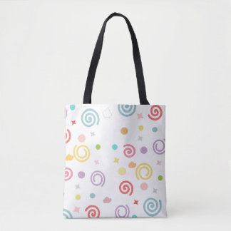 Abstracte draaikolk tote bag