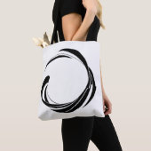 Abstracte Draaikring Ontwerp – gebogen ring kunstw Tote Bag (Dichtbij)
