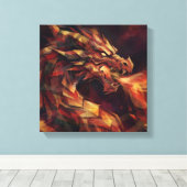 Abstracte Draak Canvas Afdruk (Insitu (Houten vloer))