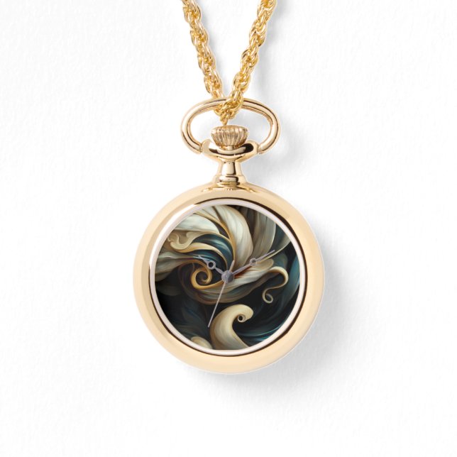 Abstracte draden 4 horloge (Voorkant)