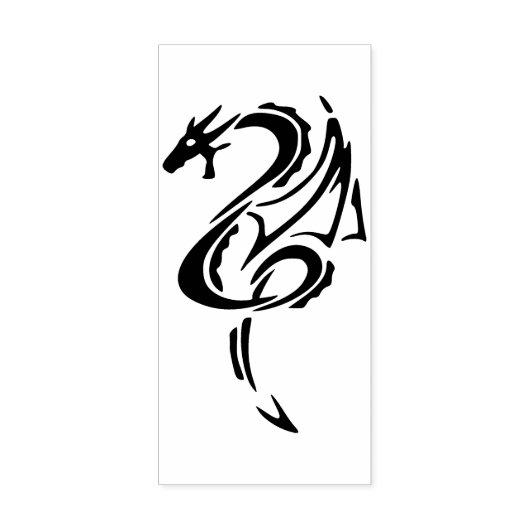 abstracte Dragon Art-stempel Rubberstempel (Afrduk)