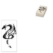 abstracte Dragon Art-stempel Rubberstempel (Gestempeld)