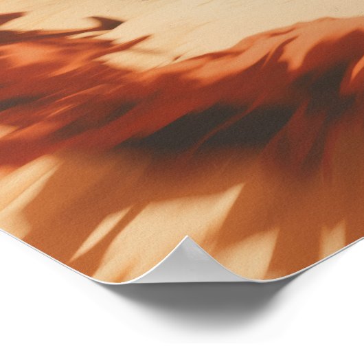 Abstracte Dragon Skull Witchy AI Art Matte Waarde Poster (Hoek)