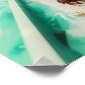 Abstracte Dragon Skull Witchy AI Art Matte Waarde Poster (Hoek)