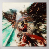 Abstracte Dragon Skull Witchy AI Art Matte Waarde Poster (Voorkant)