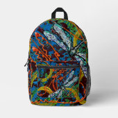 Abstracte Dragonfly rugzak (Voorkant)