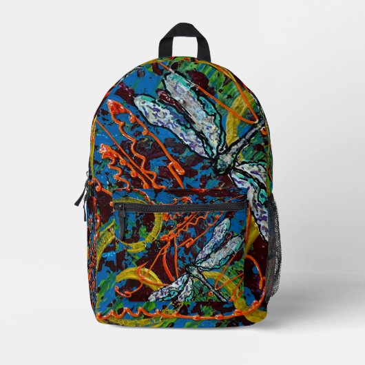 Abstracte Dragonfly rugzak (Voorkant)