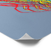 abstracte drakenvlieg poster (Hoek)